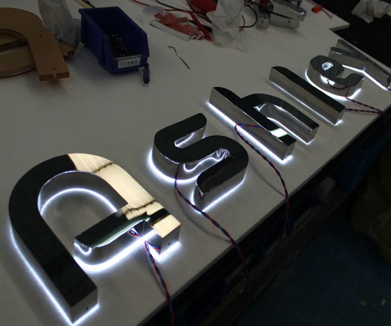 Outdoor Advertising Backlit Illuminated Led Letter Lights Sign 296